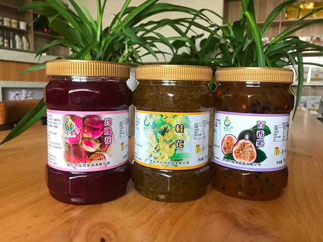 玫瑰花花茶、桂花花茶、百香果花茶