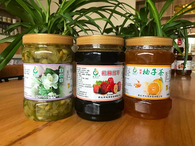 茉莉花花茶、桂圓紅棗花茶、柚子花茶
